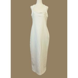 Zara Sleeveless Maxi‎ Dress Ivory White Bodycon Maxi Dress XXL
